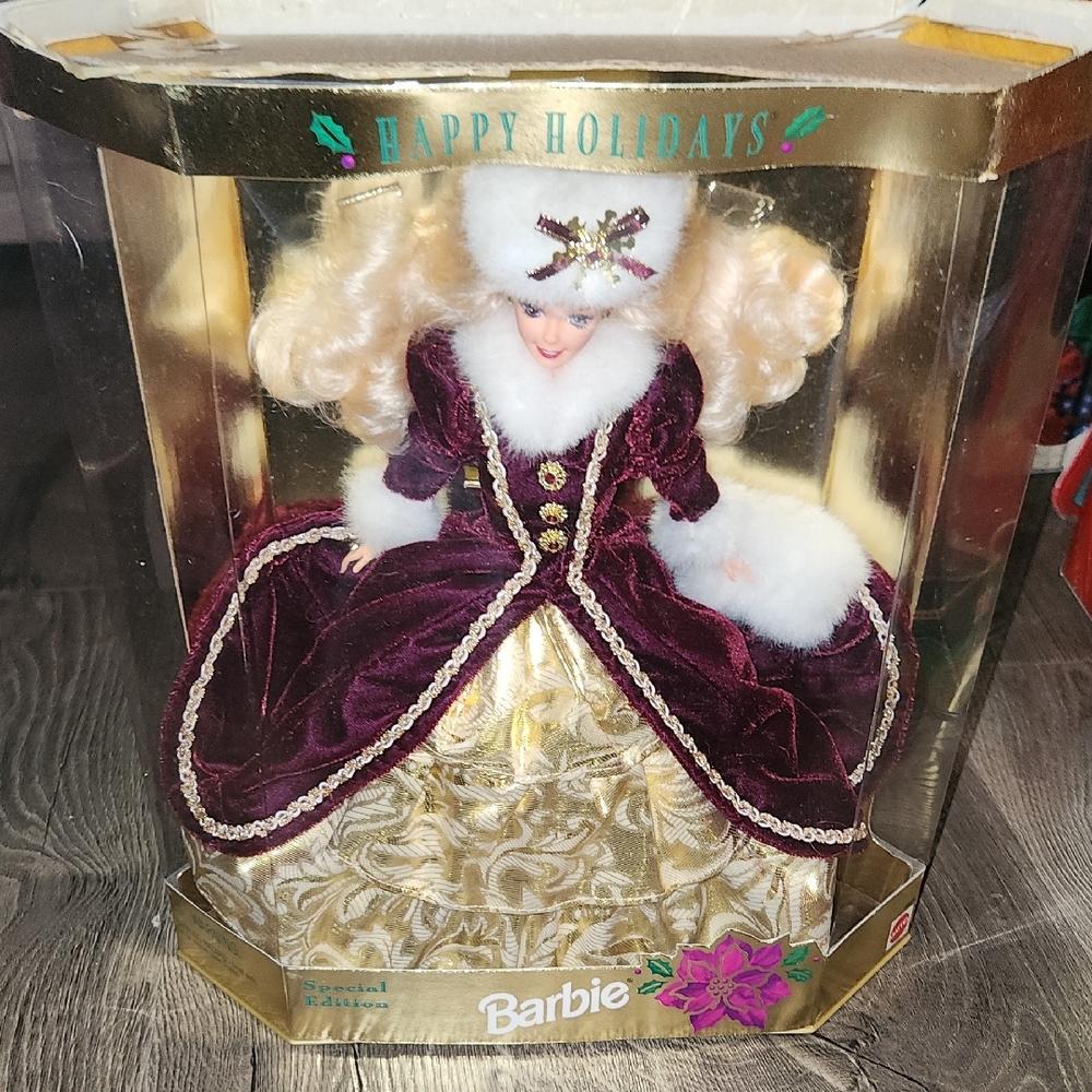 Barbie Holiday Doll in Rich Purple and Gold
